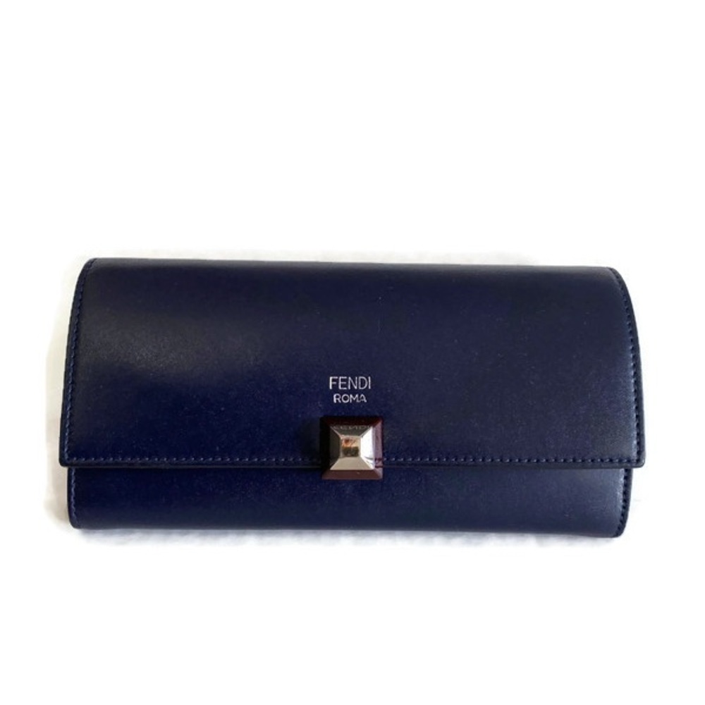 Fendi Blue Wallet with silver Accent